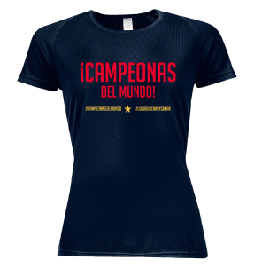 Camiseta poliéster mujer Campeonas Del Mundo