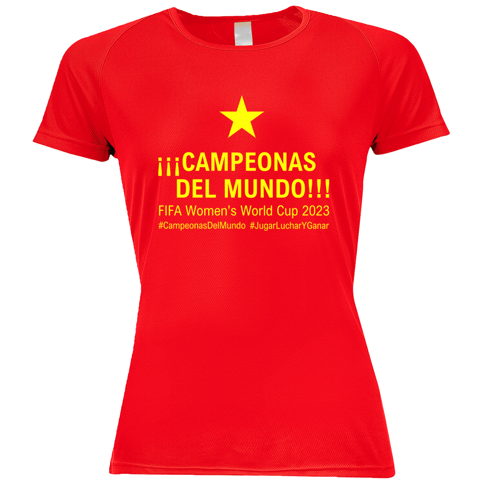 Camiseta poliéster mujer Campeonas Del Mundo 2023