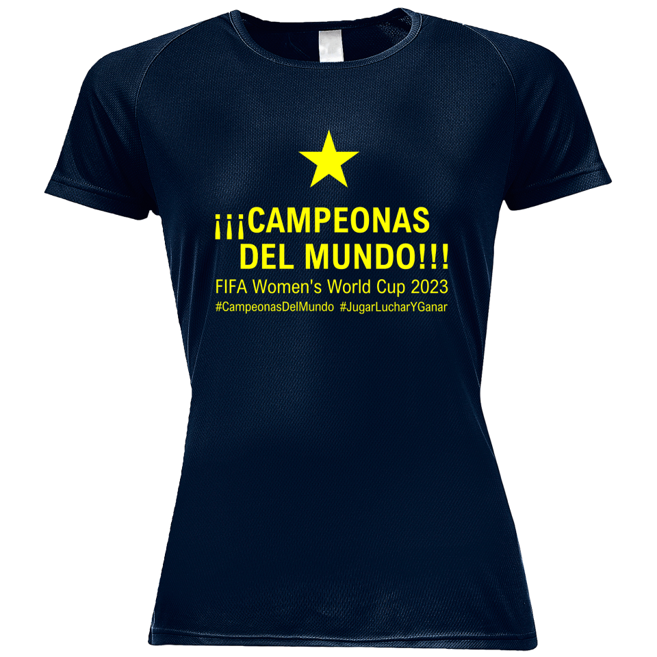 Camiseta poliéster mujer Campeonas Del Mundo 2023