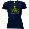 Camiseta poliéster mujer España Campeona del Mundo