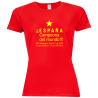 Camiseta poliéster mujer España Campeona del Mundo