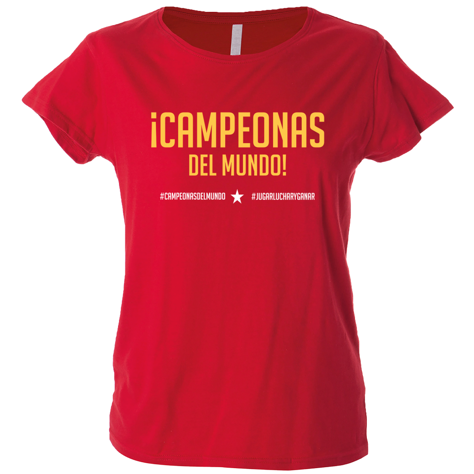 Camiseta algodón mujer Campeonas Del Mundo