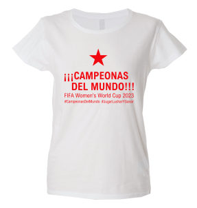 Camiseta algodón mujer Campeonas Del Mundo 2023