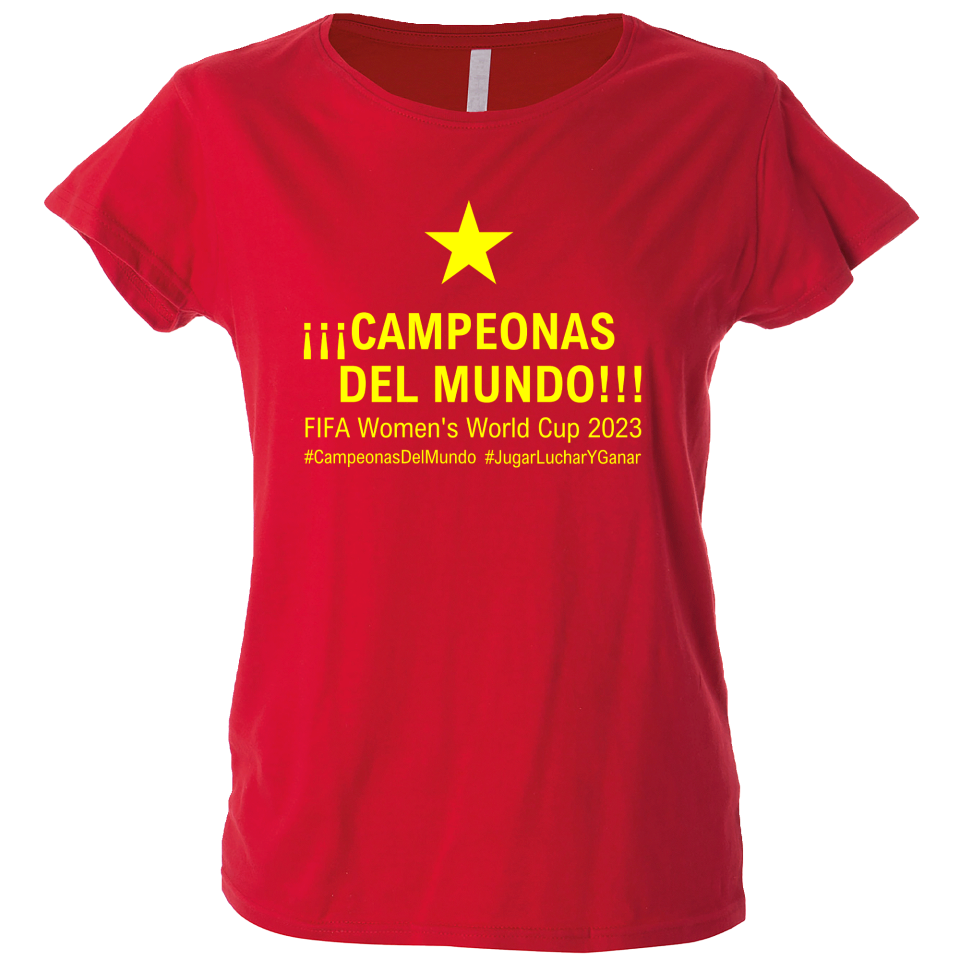 Camiseta algodón mujer Campeonas Del Mundo 2023