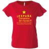 Camiseta algodón mujer España Campeona Del Mundo