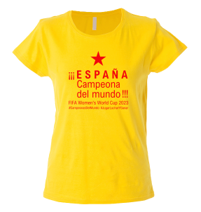 Camiseta algodón mujer España Campeona Del Mundo
