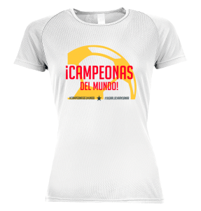 Camiseta poliéster mujer Balón Campeonas del Mundo