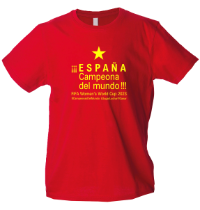 Camiseta algodón infantil España Campeona Del Mundo