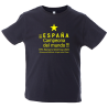 Camiseta algodón infantil España Campeona Del Mundo