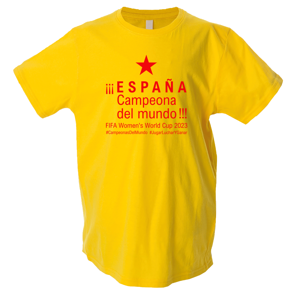 Camiseta algodón infantil España Campeona Del Mundo