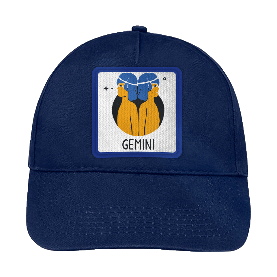 Gorra infantil con parche Géminis