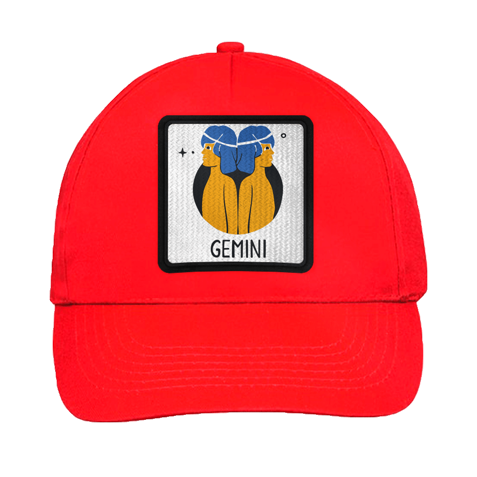 Gorra infantil con parche Géminis