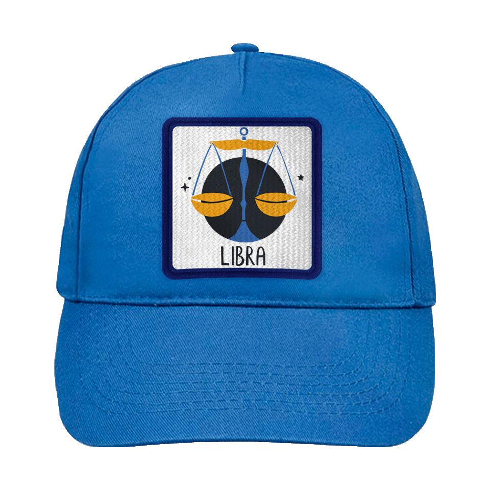 Gorra infantil con parche Libra