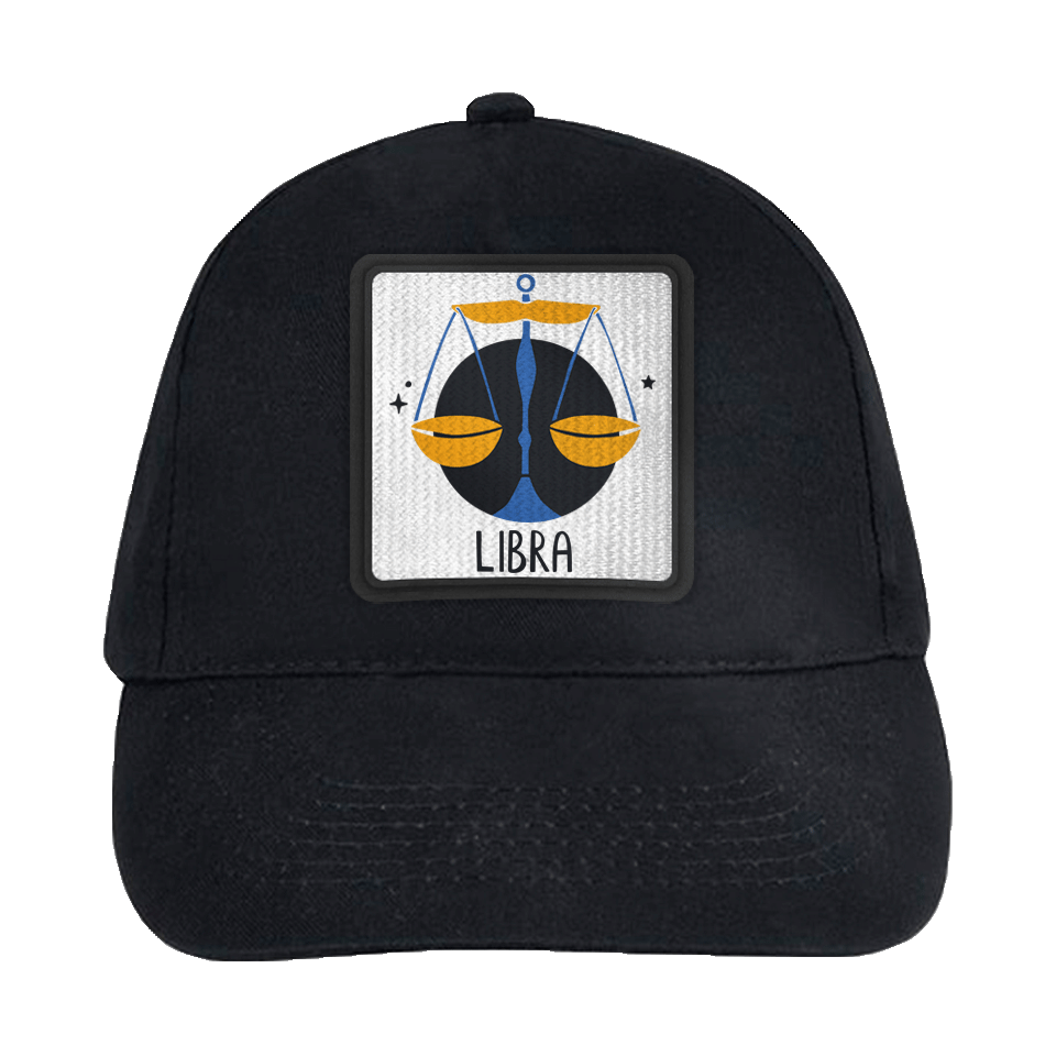Gorra infantil con parche Libra