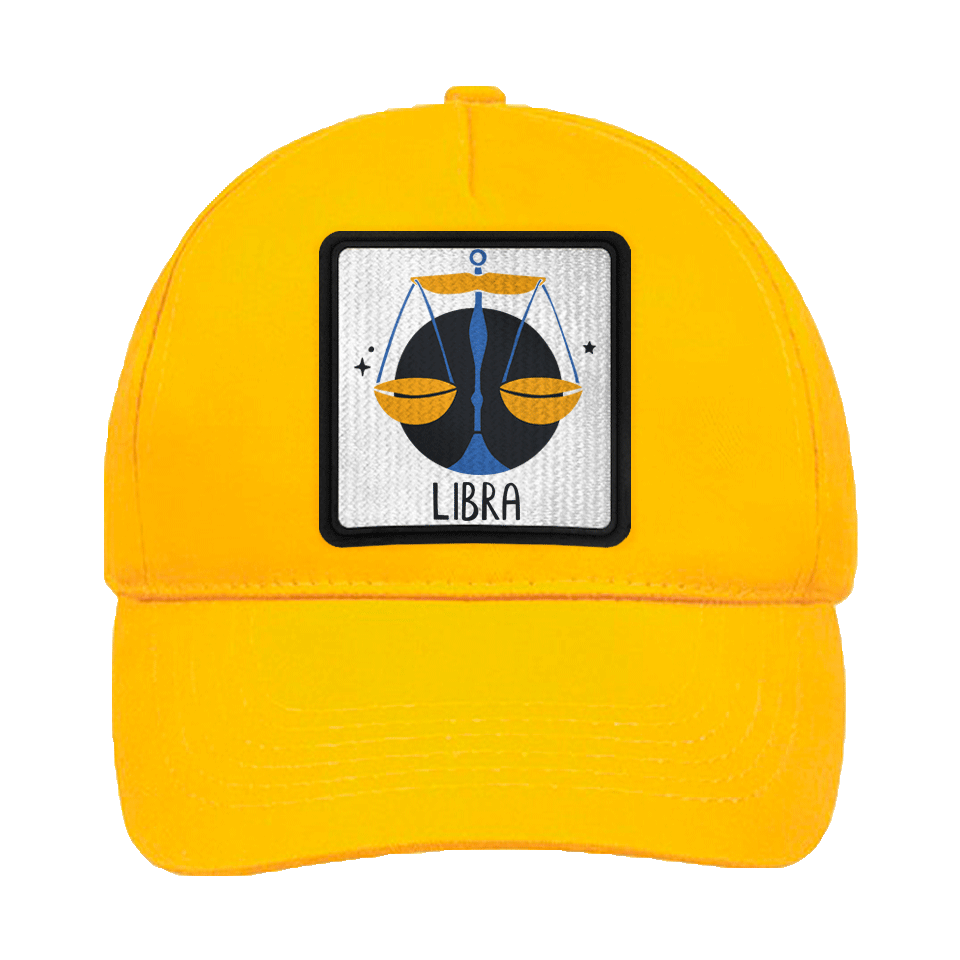 Gorra infantil con parche Libra