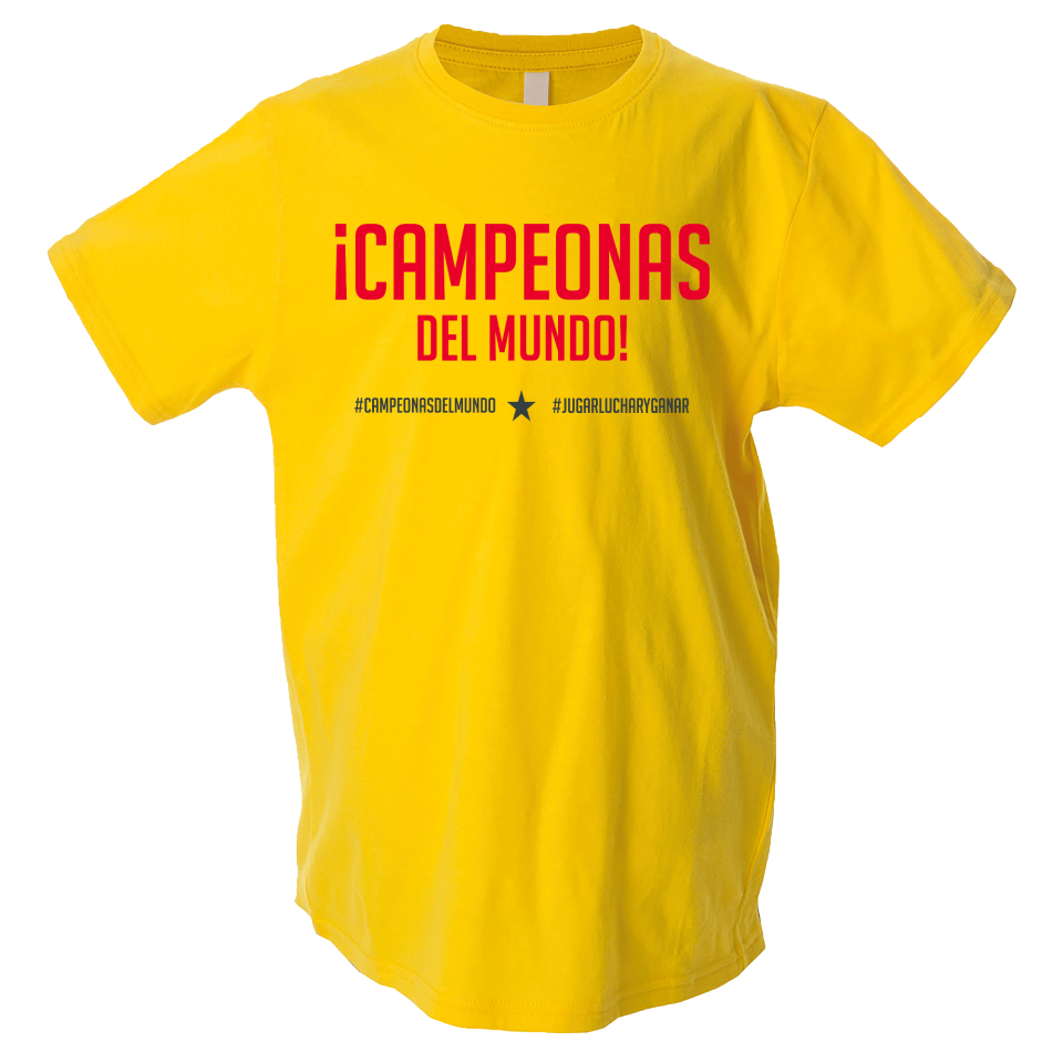 Camiseta algodón infantil Campeonas Del Mundo