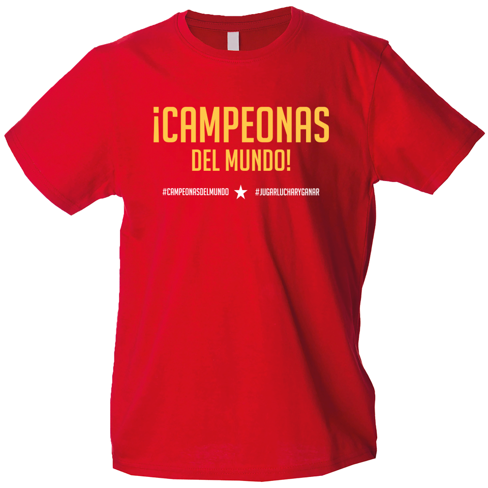 Camiseta algodón infantil Campeonas Del Mundo