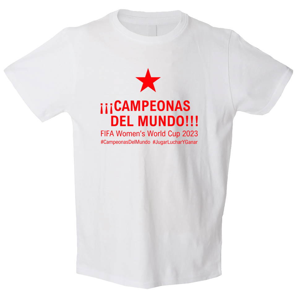 Camiseta algodón infantil Campeonas Del Mundo 2023