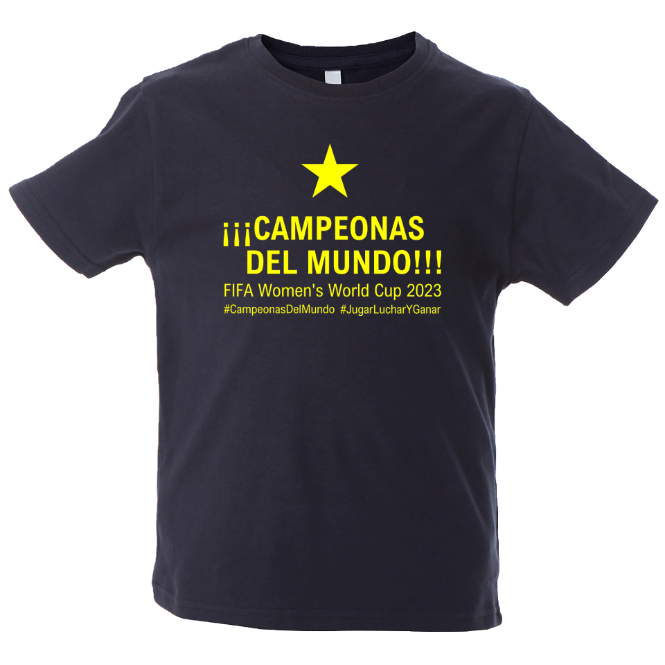 Camiseta algodón infantil Campeonas Del Mundo 2023
