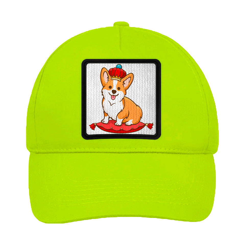 Gorra infantil con parche Rey Corgi
