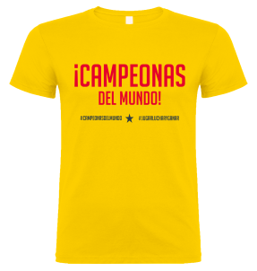 Camiseta algodón unisex Campeonas Del Mundo