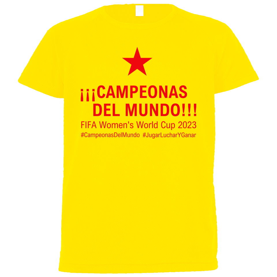 Camiseta poliéster unisex Campeonas Del Mundo 2023