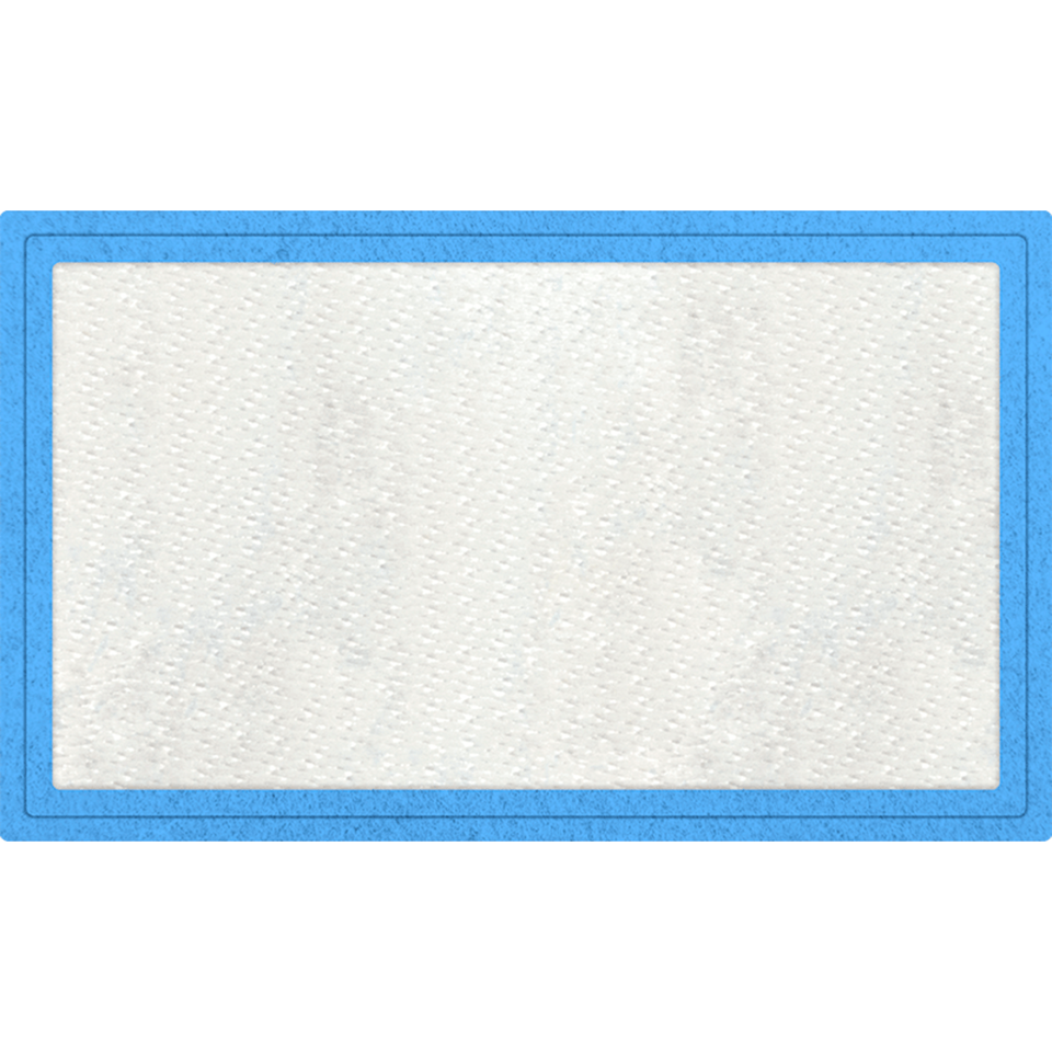 Parche Stick Rectangular con contorno Flock de Distintos Colores