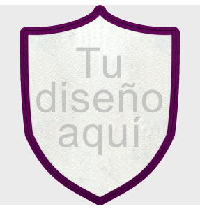 Parche Stick Forma de Escudo con Acabado Brillante