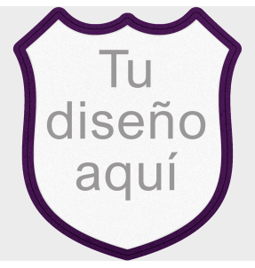 Parche Personalizable VELUR con Flock en Forma de Escudo 3