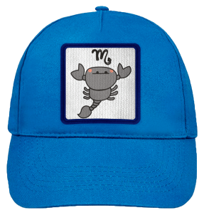 Gorra infantil con parche Dibujo Escorpio