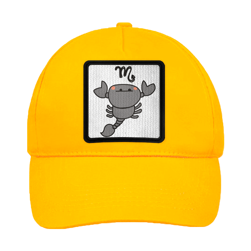 Gorra infantil con parche Dibujo Escorpio