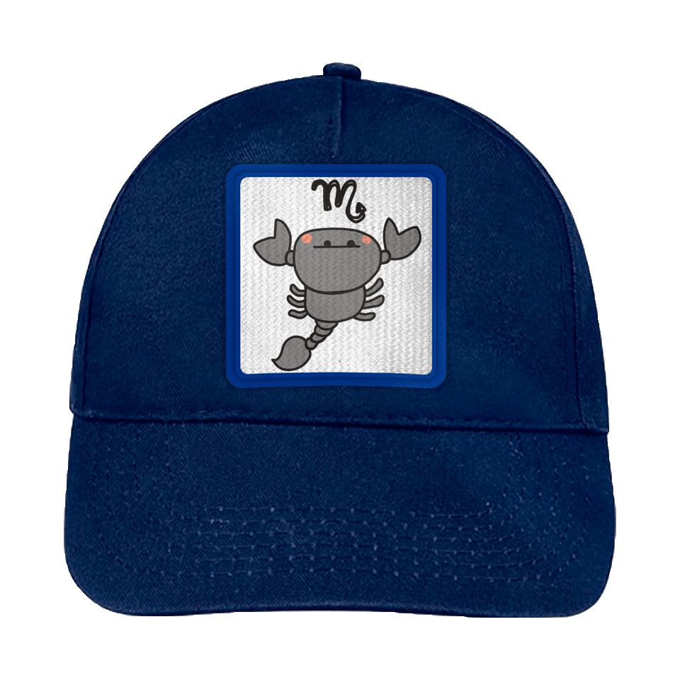 Gorra infantil con parche Dibujo Escorpio