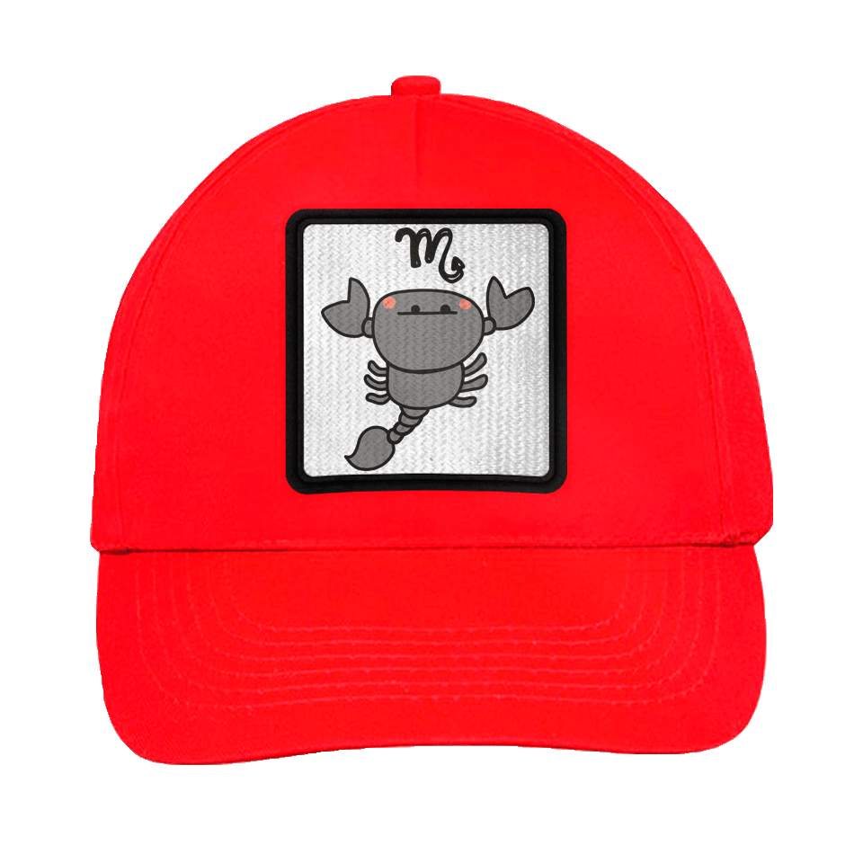 Gorra infantil con parche Dibujo Escorpio