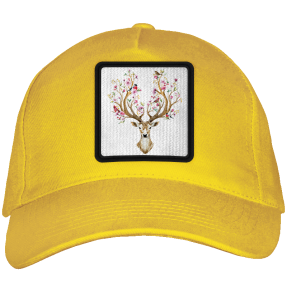 Gorra adulto con parche Ciervo Con Flores