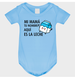 Body bebé para el día de la madre diseño Es la leche