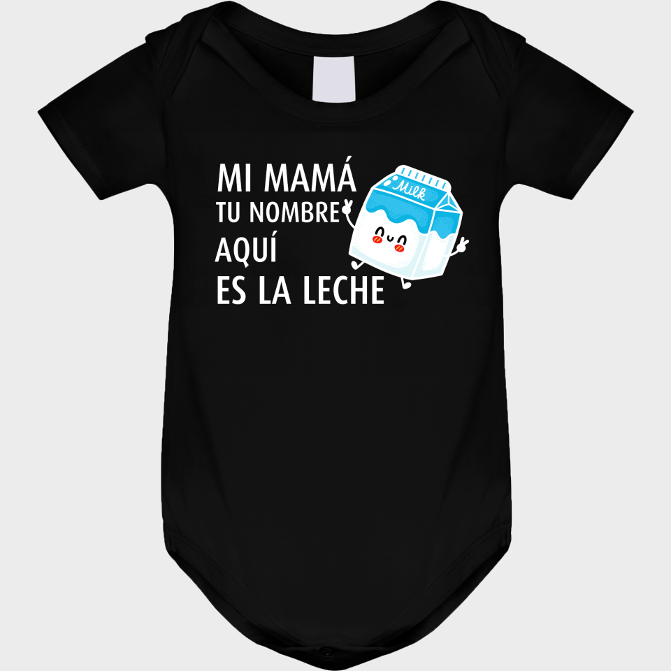 Body bebé para el día de la madre diseño Es la leche