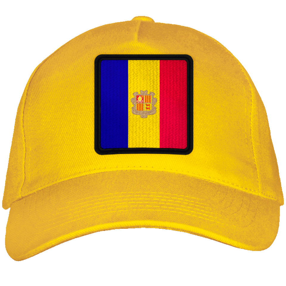 Gorra adulto con parche bandera Andorra
