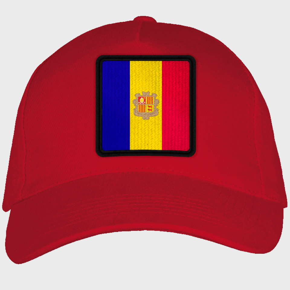 Gorra adulto con parche bandera Andorra