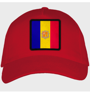 Gorra adulto con parche bandera Andorra