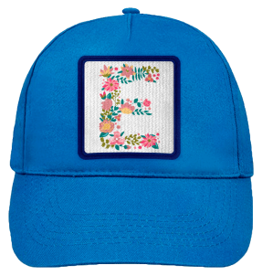 Gorra infantil con parche Letra E