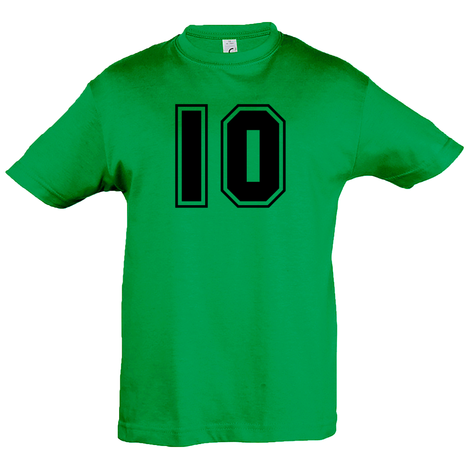 Camiseta infantil número 10