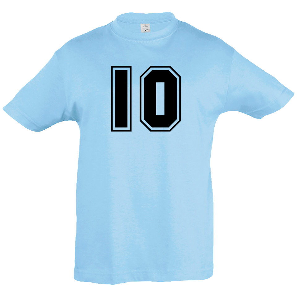 Camiseta infantil número 10
