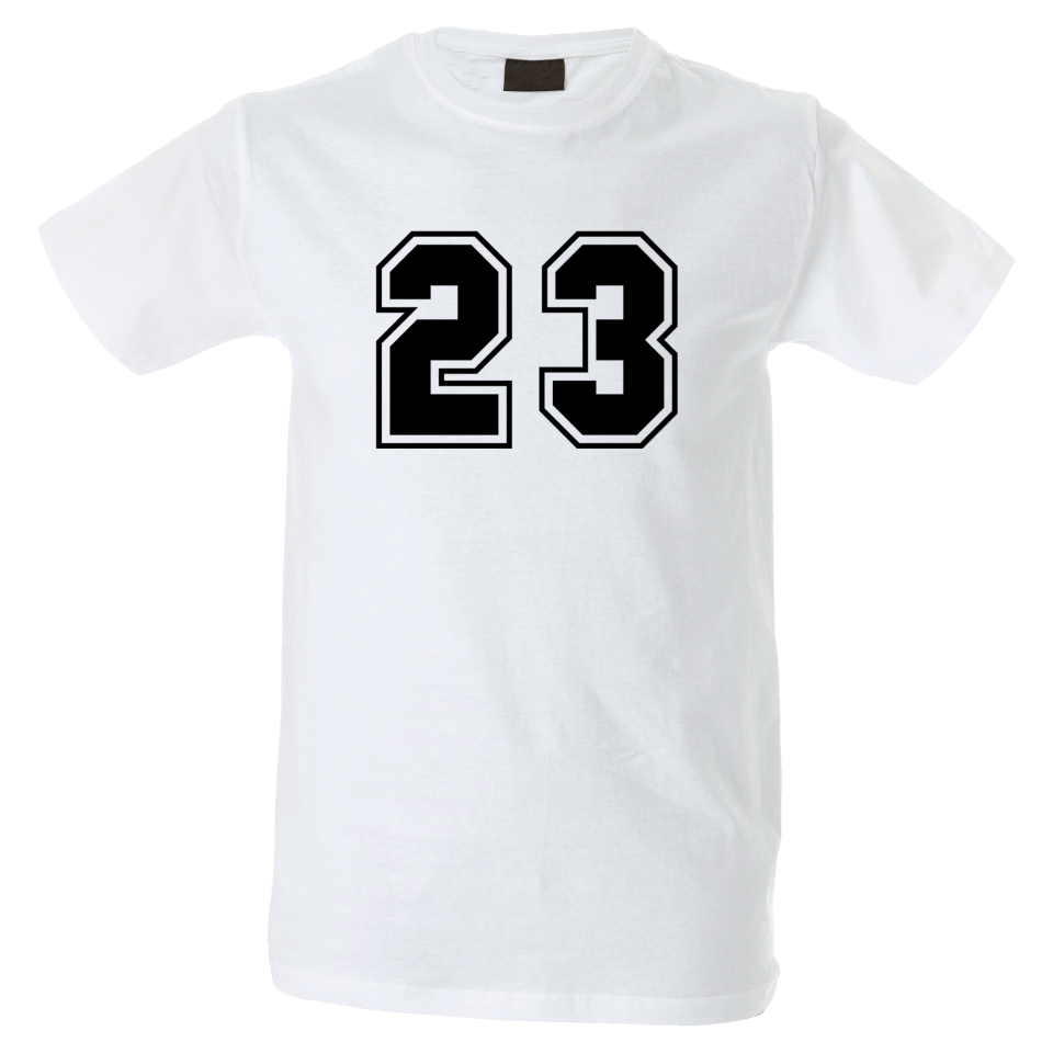 Camiseta hombre número 23