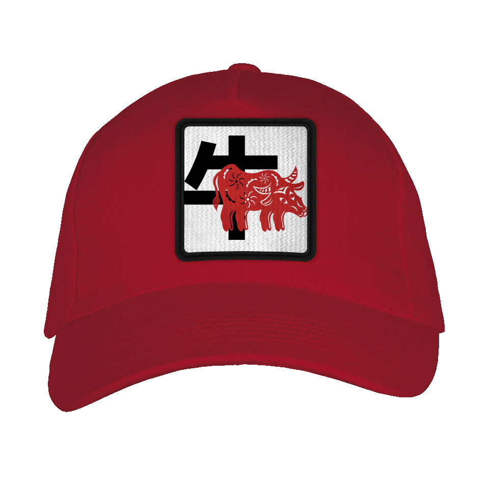 Gorra adulto con parche Año del Buey
