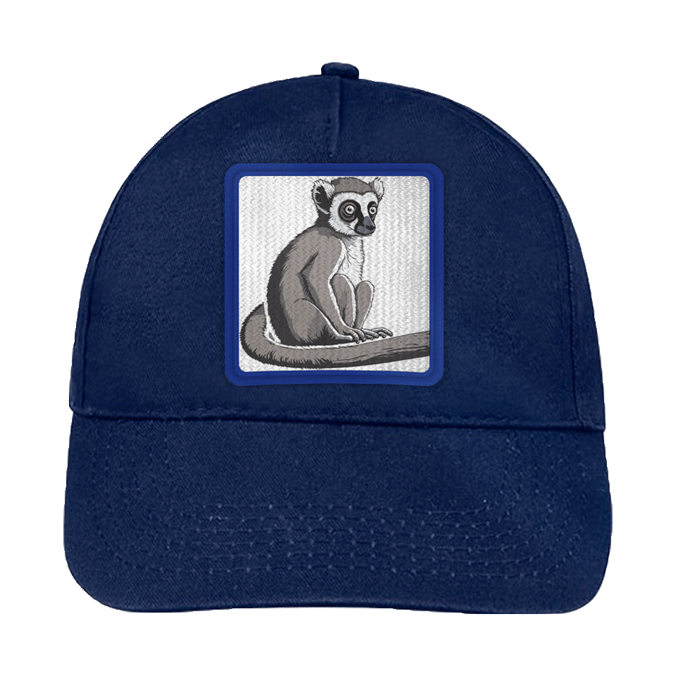Gorra infantil con parche Lemur
