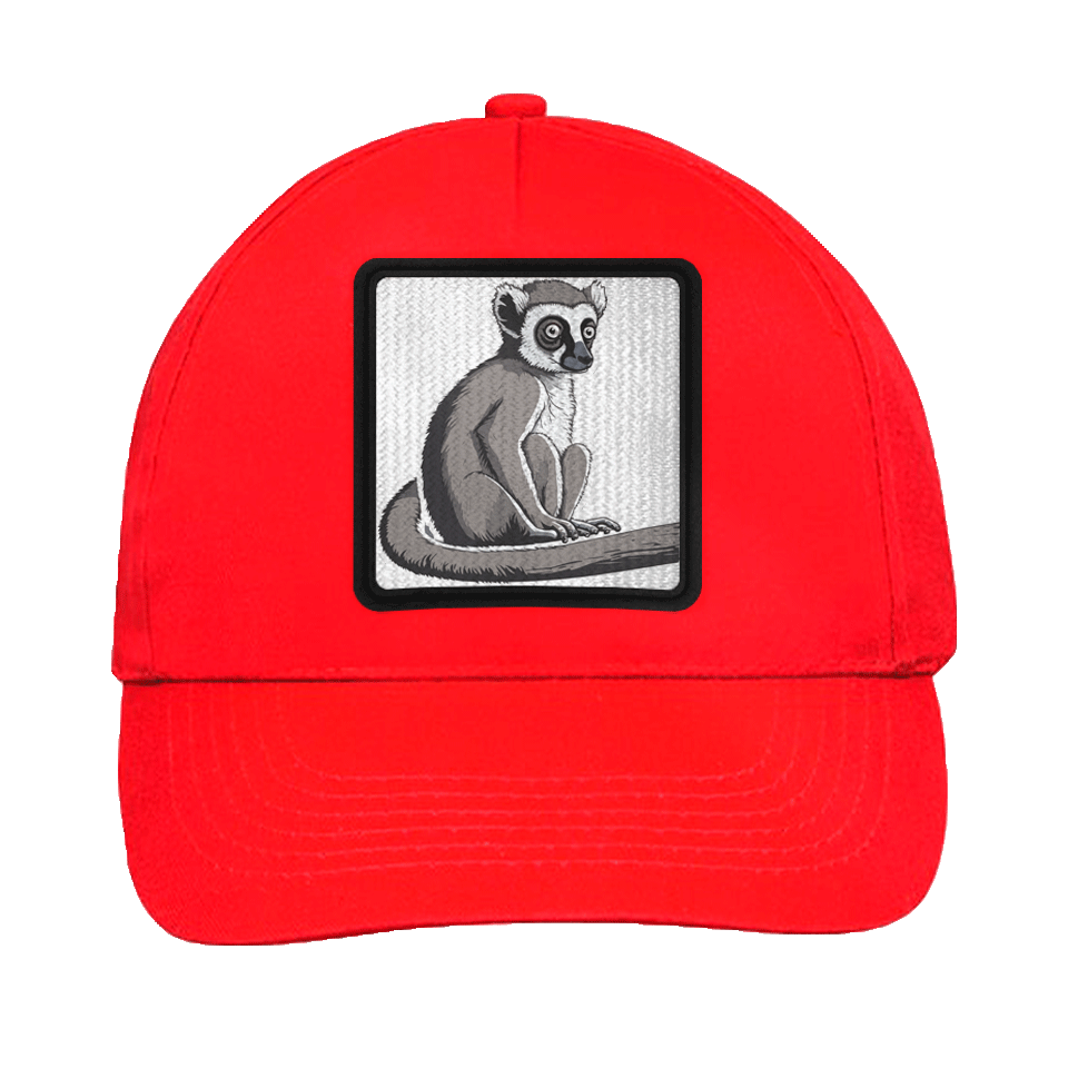 Gorra infantil con parche Lemur