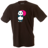 Camiseta hombre panda con paraguas