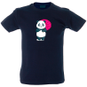 Camiseta hombre panda con paraguas