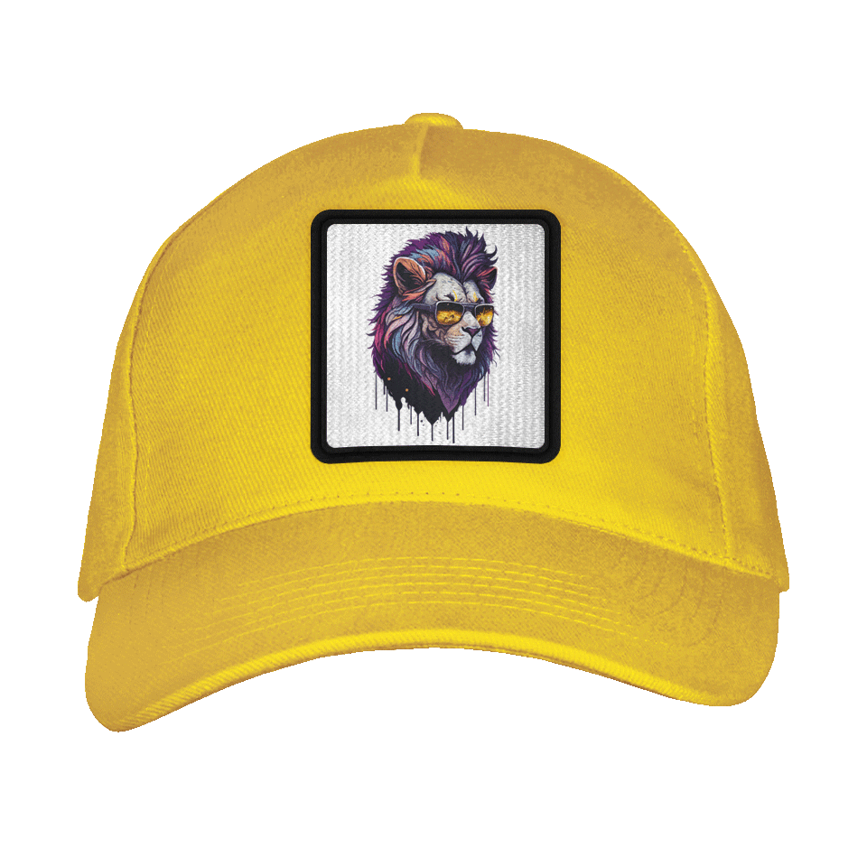 Gorra adulto con parche León Hipster Enfadado