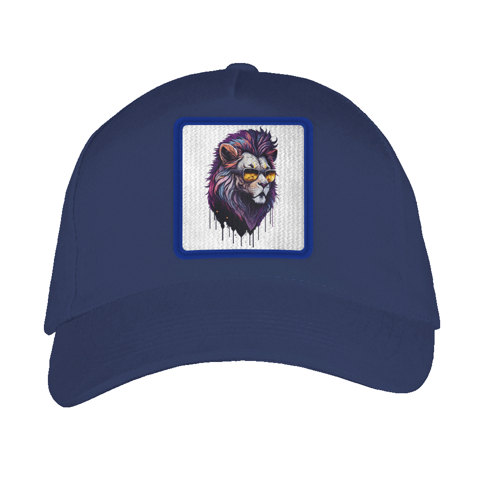 Gorra adulto con parche León Hipster Enfadado